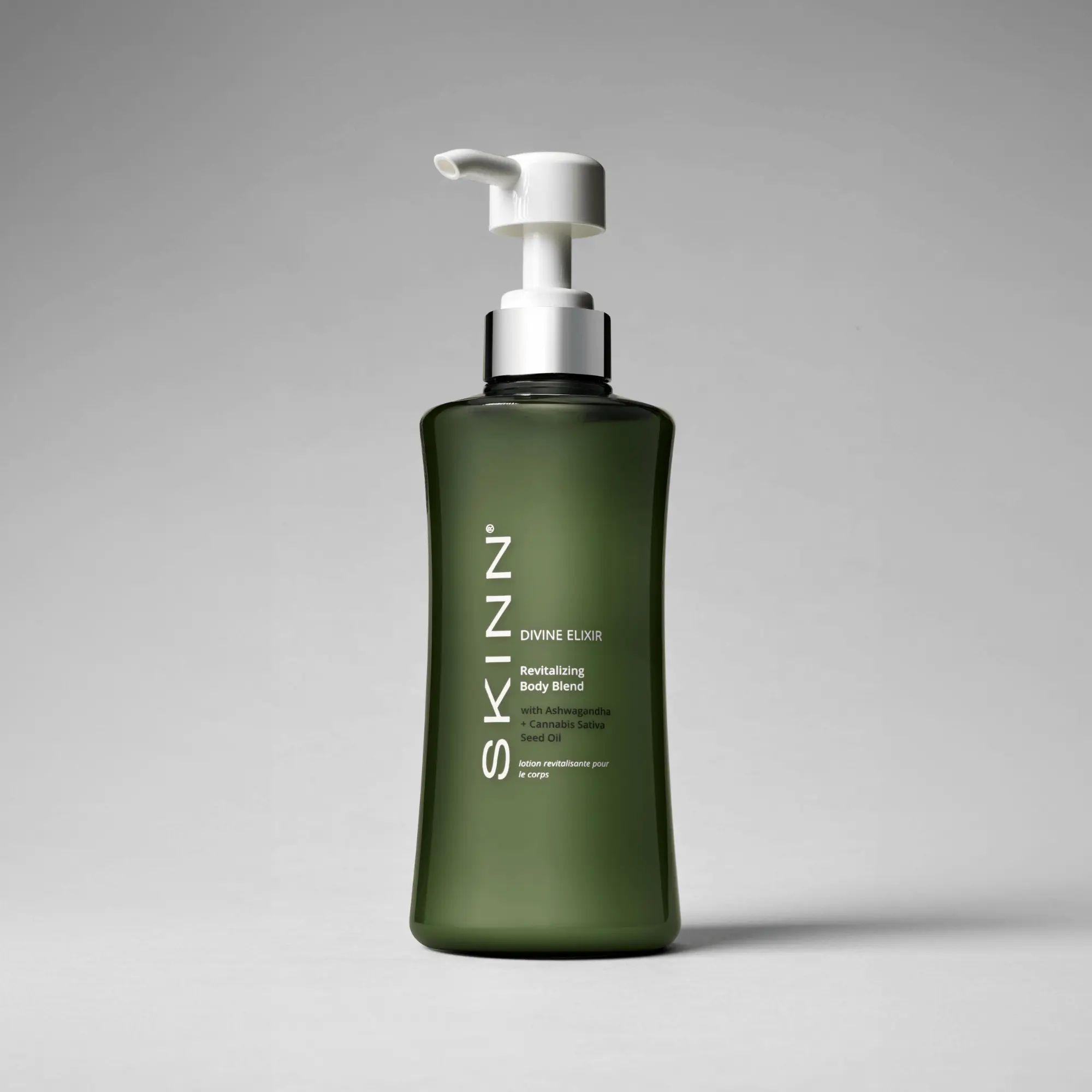 SKINN Cosmetics: Divine Elixir Revitalizing Ayurvedic Body Blend Refreshing and Hydrating Body Lotion Lightweight Moisturizer Moisture Smooth