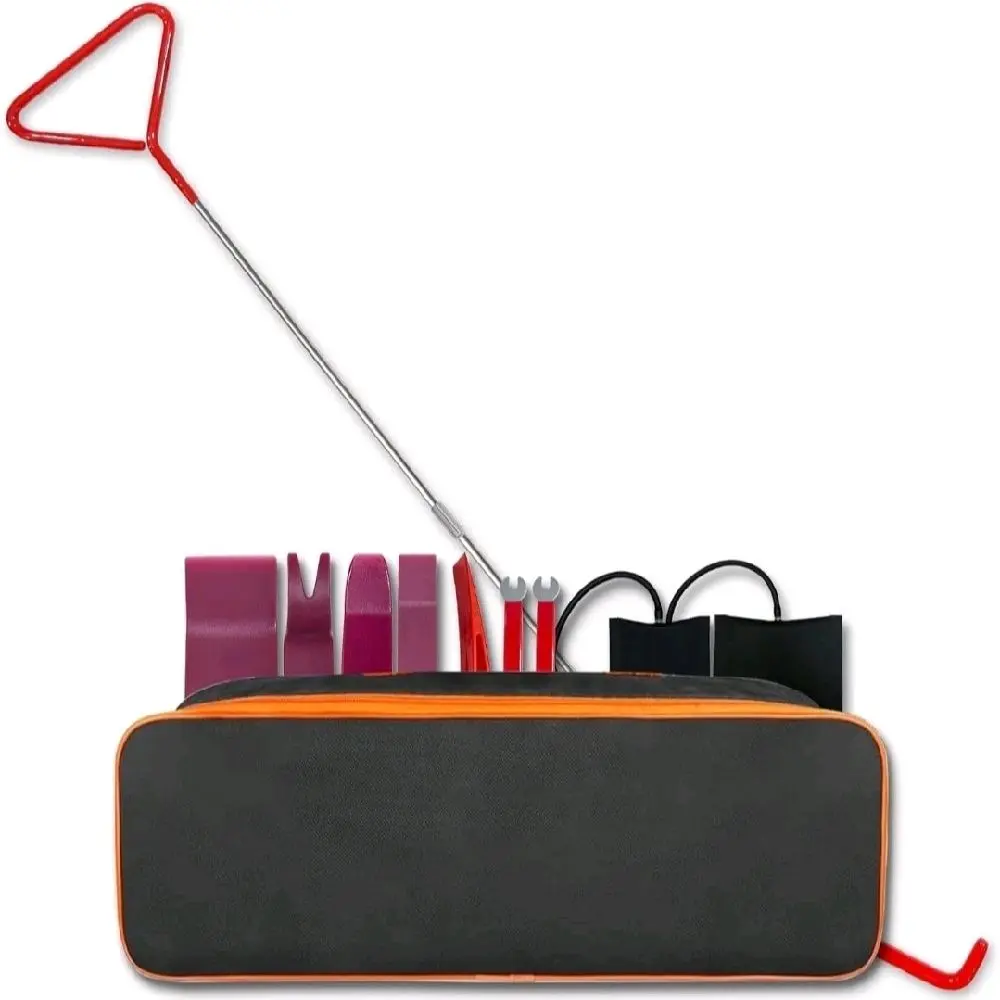 Automotive Lockout Kit, Long Reach Grabber, Air Wedge Bag with Pump, Portable Emergency Kit for Car Travel Safety, Car Emergency Tool, Emergency Car Kits For Vehicles