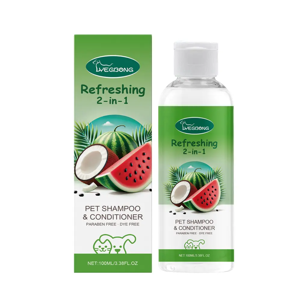 2-In-1 Pet Shampoo & Conditioner for Dogs & Cats, Coat Cleaning, Fresh Scent, Soft Fur Care