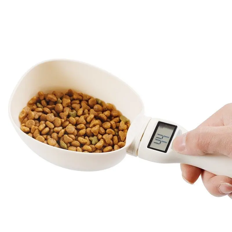 Compact Accurate Food Scale with Detachable Spoon - Electronic Kitchen Scoop Utensil, Adjustable Cup, Digital Display, Instant Measurement for Home Cooks, Cooking, Baking