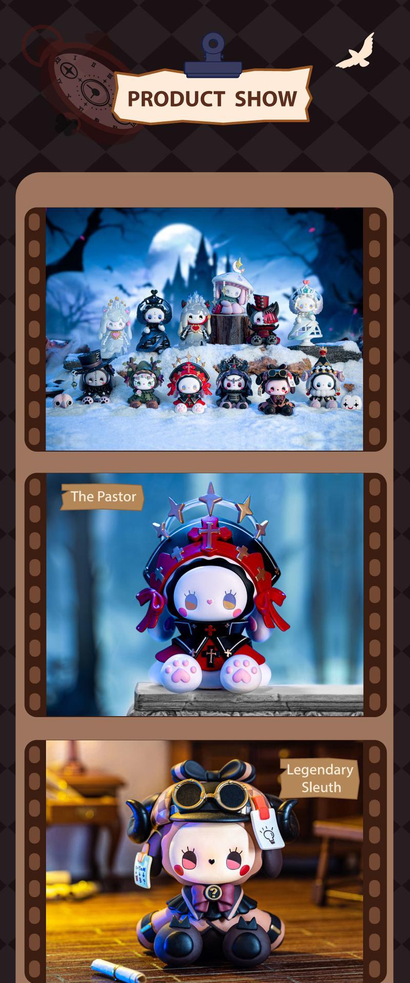 LUCKY EMMA Secret Forest Blizzard Manor Lodge Series Blind Boxes, Trendy Toy Creative Figurine Decorations