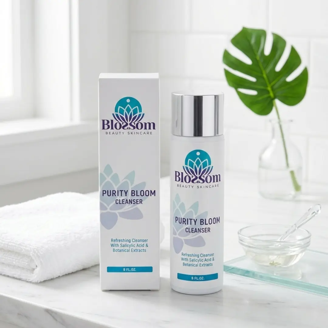 Salicylic Acid Face Cleanser – Purity Bloom Acne & Pore Treatment | Deep Clean & Smooth | 8 fl oz