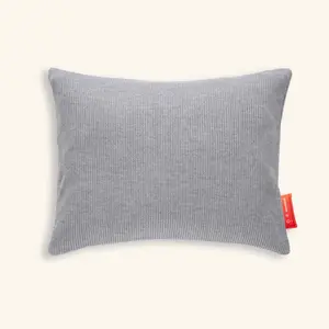 Snoovi™ Cordless Heated Cushion 18” x 24” | Knitted, Stone Grey