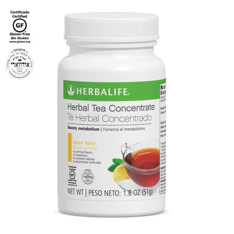Herbalife Instant Herbal Tea Concentrate - Low Fat, Cholesterol-Free Flavorful Drink with Flavor, Maltodextrin, Green Tea Extract (Leaf), Orange Pekoe Extract, Easy-Mix Daily Refreshment Beverage, Enjoy Hot or Cold