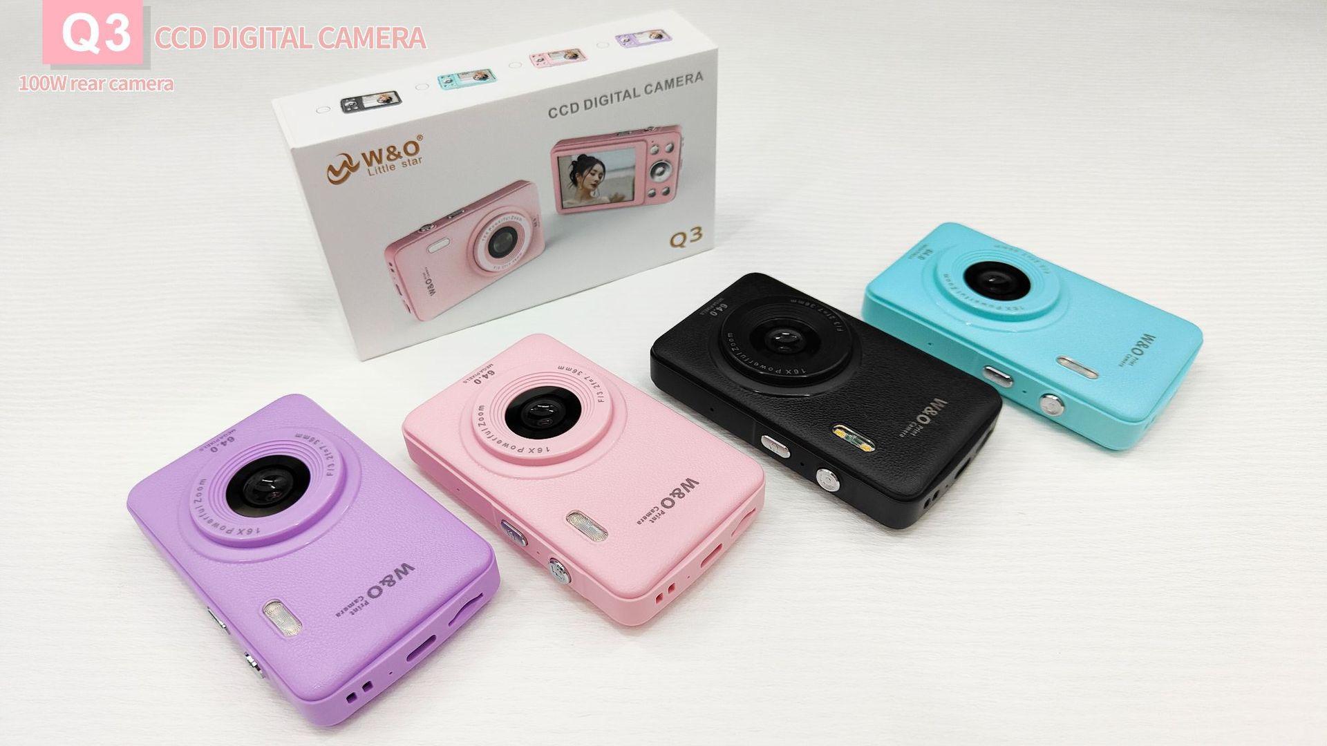 CCD Digital Camera with 32GB SD Card, 16X Optical Zoom, Portable Mini Camera, Point and Shoot Camera, Point Shoot Cameras, Portable Camera, Photo Camera, Suitable for Trendy Boys and Girls, Boyfriend Gift
