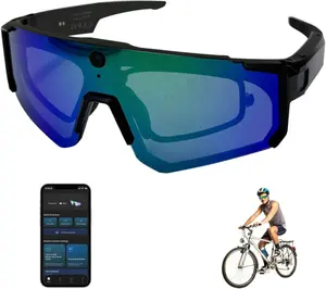 Al Smart Glasses with 8MP Camera 4K HD POV Video Recording Built-in Storage Bluetooth Sunglasses for Outdoor Sports Cycling Skiing Hiking AI Translation Smart Tools Man Wireless Smartglasses Headphones Wearable Devices