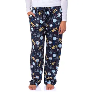 The Polar Express Women's Christmas Train Hot Cocoa Tossed Print Sleep Pajama Pants For Adults