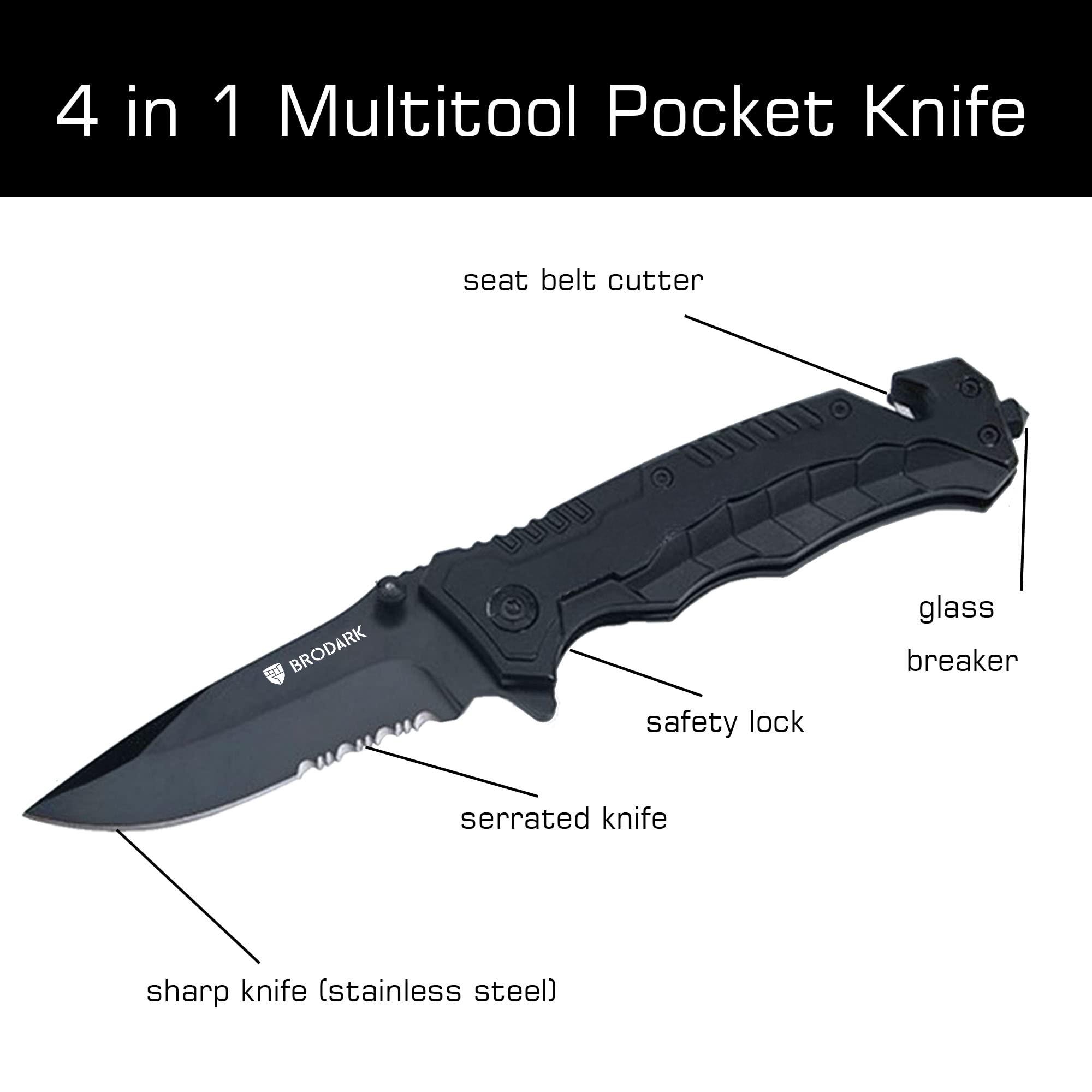 Car Safety Tactical Pocket Knife for Men EDC Tool - Serrated Sharp 3.5" Blade - Spring Assisted Folding Knives - Hunting Camping with Wire Cutter Glass Breaker - Best Gift Idea for Men Women HB 207 Survival Tools Survival Gear knife pocket self defense Car Safety Tactical Pocket Knife for Men EDC Tool - Serrated Sharp 3.5" Blade - Spring Assisted Folding Knives - Hunting Camping with Wire Cutter Glass Breaker - Best Gift Idea for Men Women HB 207 Survival Tools Survival Gear knife pocket self defense