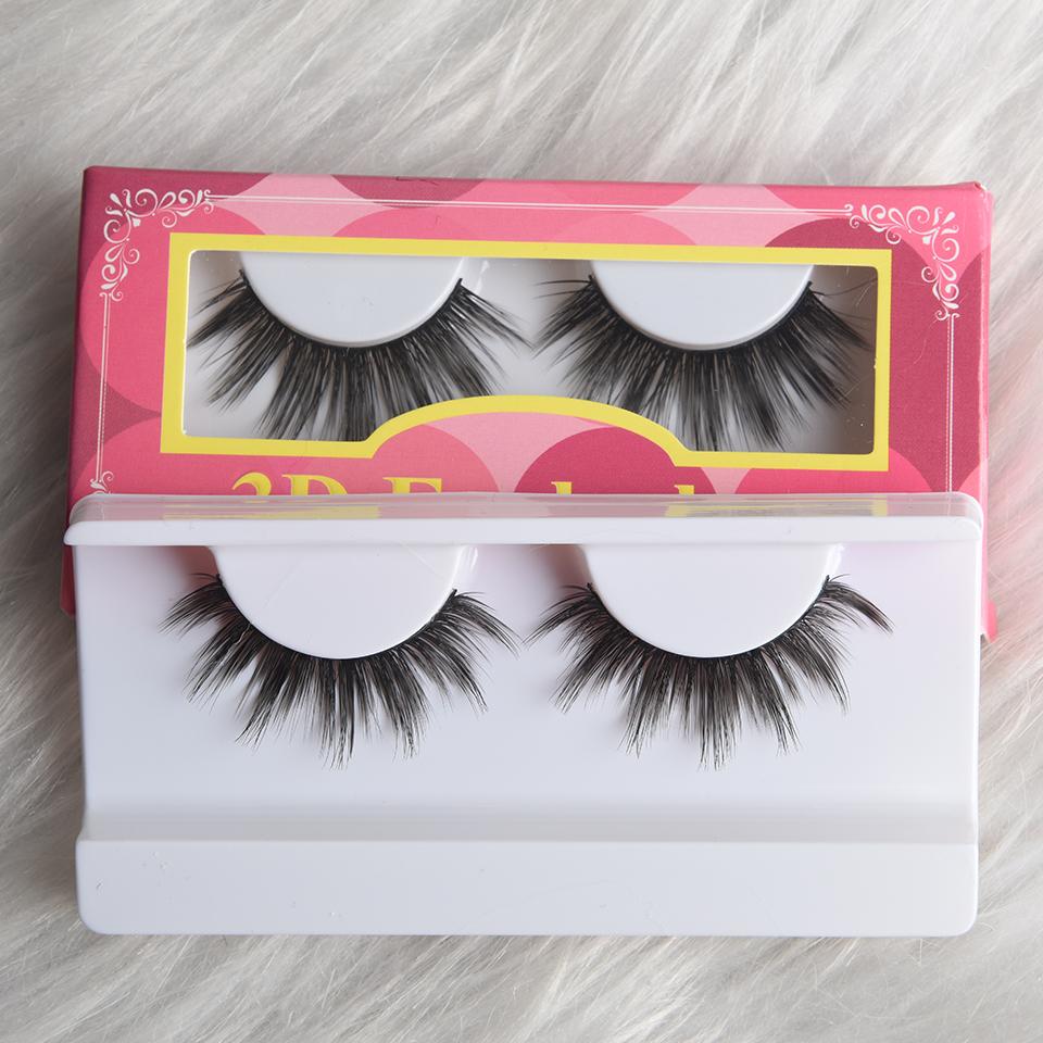 1 Pair False Eyelashes Natural Look Kit Fluffy Lashes for Women Girls