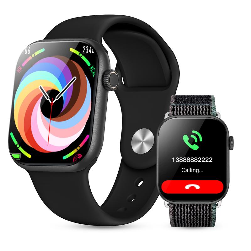 PINTEEK Smartwatch A10PRO/AM08 IP68 Waterproof AMOLED Display ChatGPT Bluetooth Calling 150+ Sports Modes Heart Rate SpO2 Sleep Monitoring Unisex Gift for Man