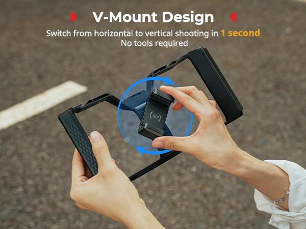 SmallRig IntegraGrip Wireless Control Universal Phone Cage, Ultra-Wide Dual handgrip Smartphone Video Rig with Cold Shoe Mount, Suitable for iPhone 17 16 & Android, for Videomaker Vlogging Content Creator Kit Camera Tripod 5355/5356