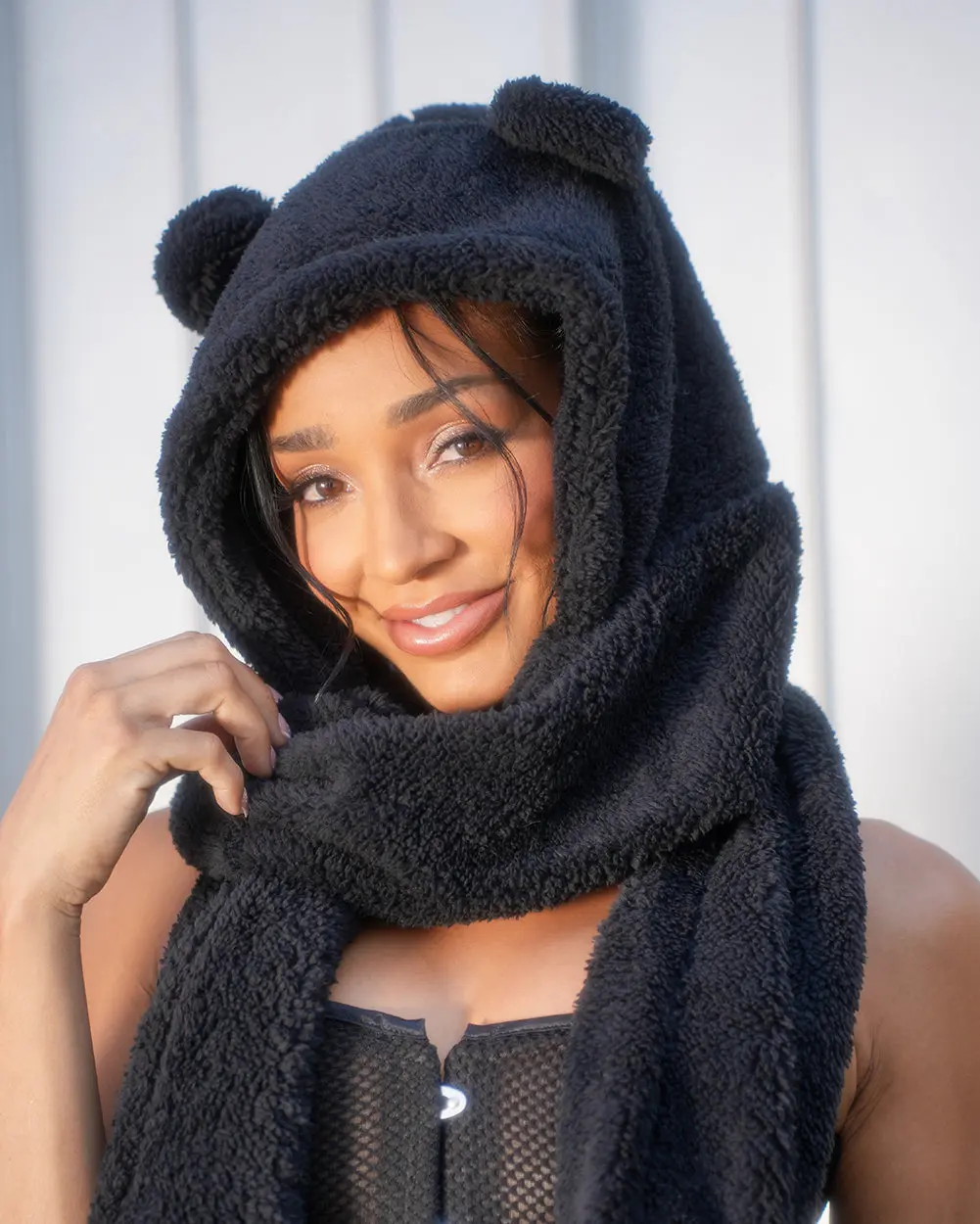 Rave Cub Bear Hat with Scarf
