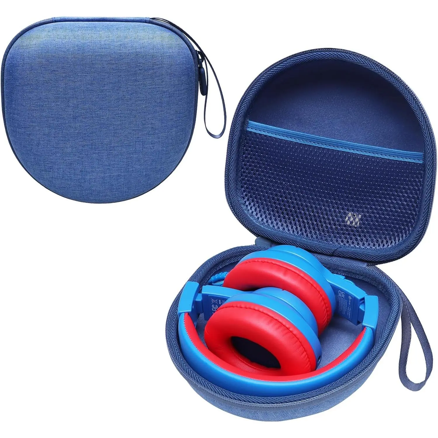 X-SBB03  Kids Headphones Case Compatible with iClever BTH12 / HS19 / BTH26 / JoySpark-T5 / Candy Bila BH03 / EarFun/IMYB/MIDOLA MD-B01 / noot Products Foldable Kids Headphones, Blue (Case Only)