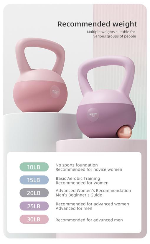 LEXI Soft Kettlebell with Handle for Strength Conditioning and Core Training Perfect for Home Gym Workouts Weightlifting Yoga Pilates Full Body Sculpting Durable Safe and Comfortable Fitness Equipment for Men and Women dealsforyoudays