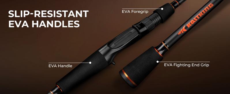 KastKing Brent Chapman Casting Rod and Reel Combo, Tailored Tackle Kits, IM6 Graphite 2Pc Blanks, 5.2:1 Gear Ratio, 9 + 1/5 + 1 Ball Bearings, Stainless Steel Guides, EVA Handles