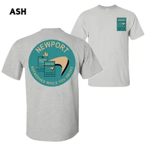 Newport Refreshes While You Smoke T-Shirt – Vintage Cigarette Pack Graphic, Perfect Gift for Smokers and Retro Brand Fans, Men's Cotton Tee