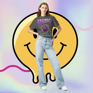 Cosmic Rewind Mission Terry Retro Logo Graphic Unisex T-Shirt |  90s Y2K Bootleg Design | 100% Cotton Short-Sleeve Comfort Colors Loose Fit Trendy Tee Streetwear