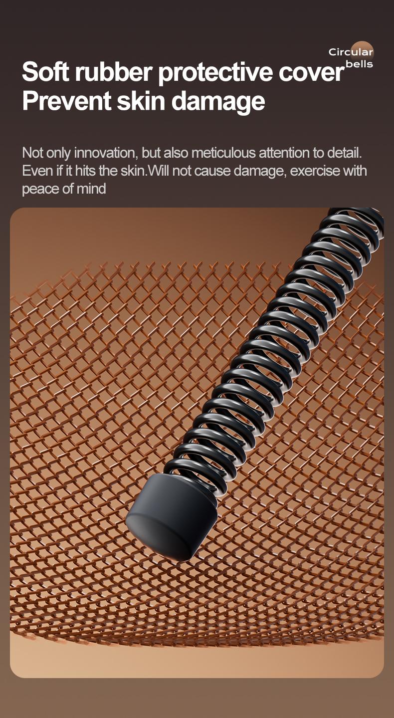 IPO Cordless Battle Ropes for Home Gym Weighted Workout Ropes for HIIT No-Jump Full-Body Exercise Ideal for Men Women Fitness Equipment Festival Gift 1625g 48x30x5cm Workout Training Equipment