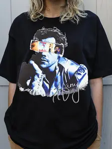 [Sale Up To 30%] Harry Styles 2026 Album Printed Cotton T-Shirt, Kiss All The Time New Album Vintage Shirt, HS4 Graphic Tee, Retro Music Tour Style T-Shirt, Unisex Fan Gift