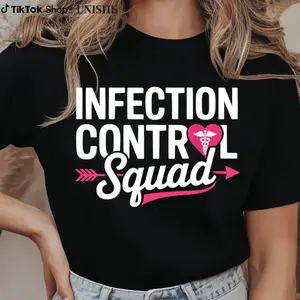 Nurse Infection Control Squad T-Shirt – Soft Cotton Specialist Tee