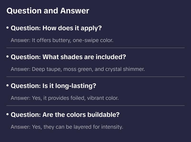 METALLIC EYESHADOW TRIO