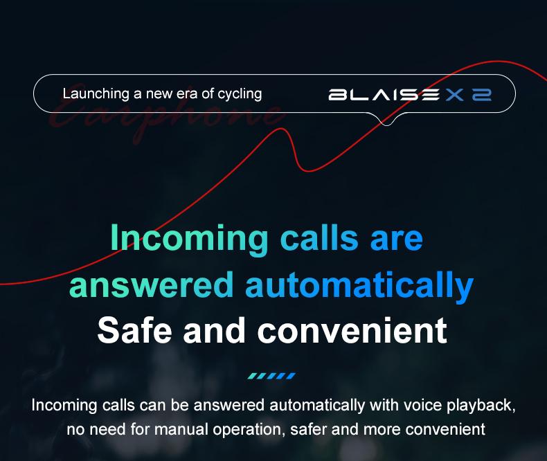 Blaise X2 Motorcycle Bluetooth ,Two-way Communication , Music Sharing,IP56 Waterproof,1000mAh Battery ,Electric Bike, Drity Bike,Noise Reduction , Intercom Headset,Long-distance Riding 1500M,Communication With Fellow Riders,Navigation Prompts