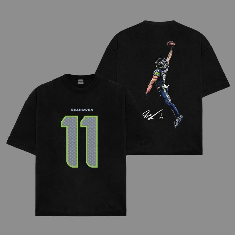 JSN - Jaxon Smith-Njigba 'POSTERIZED' For The 12s Cotton Hoodie Sweatshirt T-Shirt (Made In US), JSN Nation Outfit, Seahawks Game Day Outfits, Gift For Football Fans, Football Graphic Hoodie