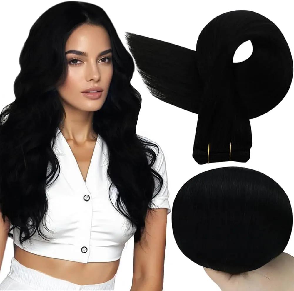 Full Shine Sew In Weft Hair Extensions Remy Human Straight Hair For Women 100-105G human hair bundle glueless #sohochic #TikTokShopBackToSchool