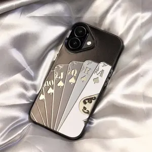 Premium Glossy Phone Case for iPhone 17/16/15/14 Pro Max, iPhone 14/15/16 Plus Scratch-Resistant Hard Case TP Protective Cover Unisex