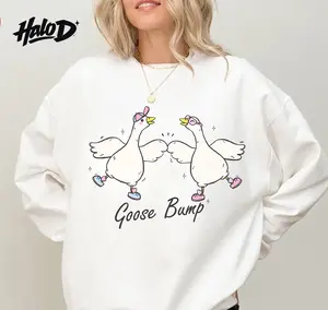 Goose Bump Shirt - Funny Pun Graphic Tee Cute Cartoon Geese Bump Joke Unisex Shirt