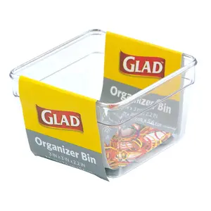 Glad® Organizer Bin Nonslip Square Clear