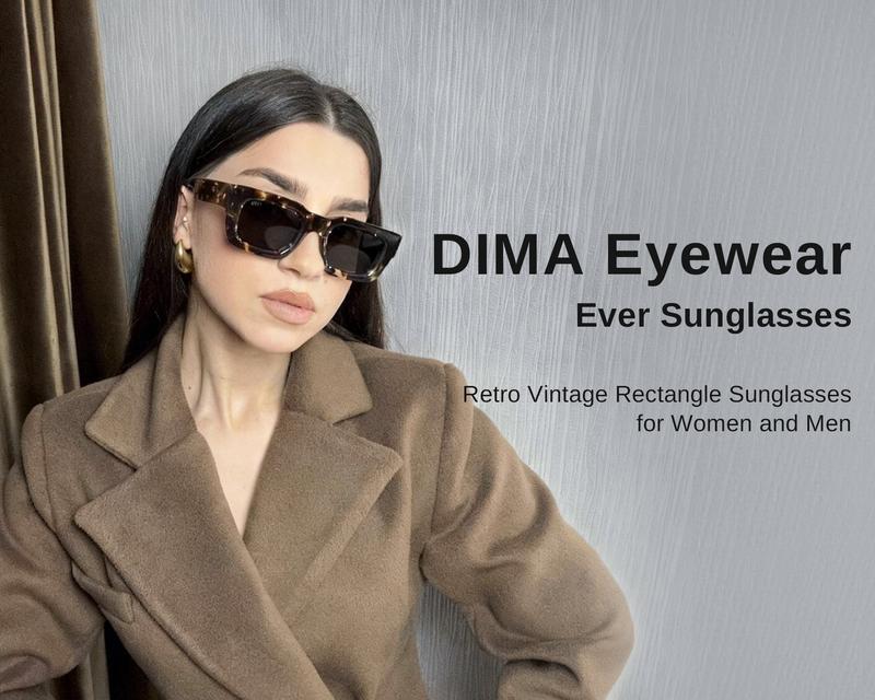 DIMA Eyewear - Ever Sunglasses , Stylish Eco-friendly Biodegradable Frame CR39 Lenses Black Espresso Tortoise Comfortable Fit Sun Protection