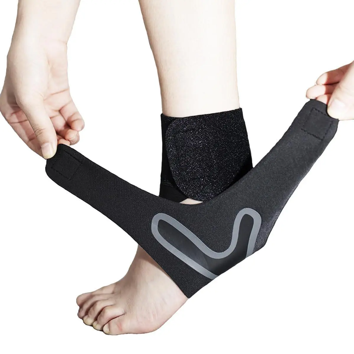 2 Pack Ankle Brace for Men Women Adjustable Compression Support for Athletic Ankle Stability All-Day Comfort Black Healthcare