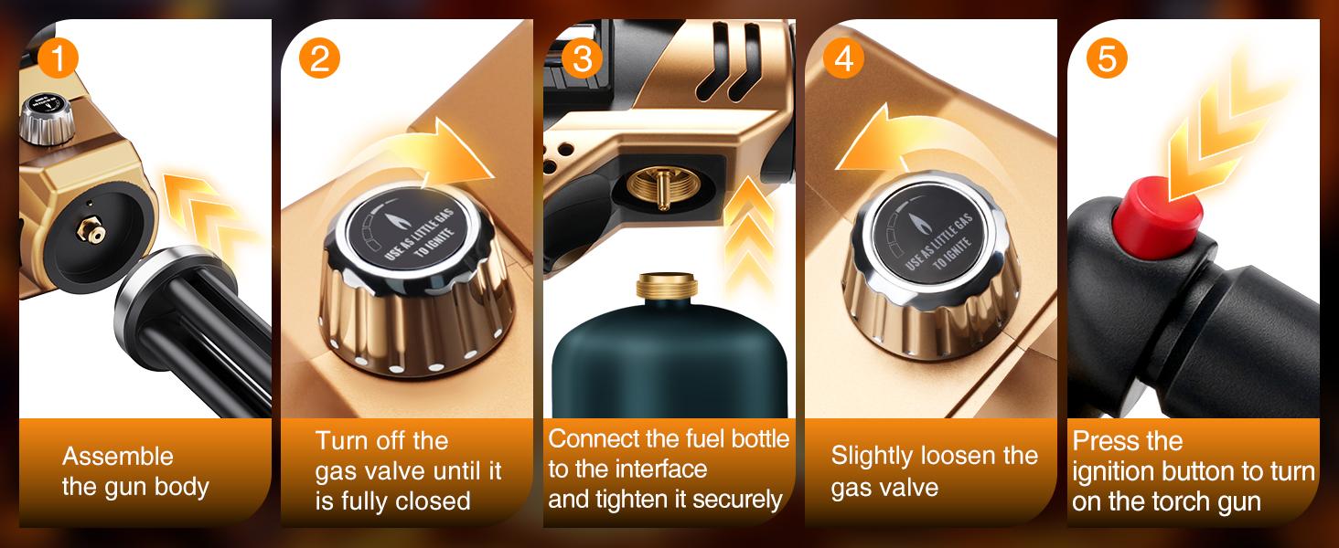 ARTFLAMM Powerful Propane Torch , Kitchen Blow Torch Gun with Adjustable Flame, Detachable Cooking Torch for Searing Steak, Camping, BBQ, Welding (Tank Not Included) ARTFLAMM Powerful Propane Torch , Kitchen Blow Torch Gun with Adjustable Flame, Detachable Cooking Torch for Searing Steak, Camping, BBQ, Welding (Tank Not Included)