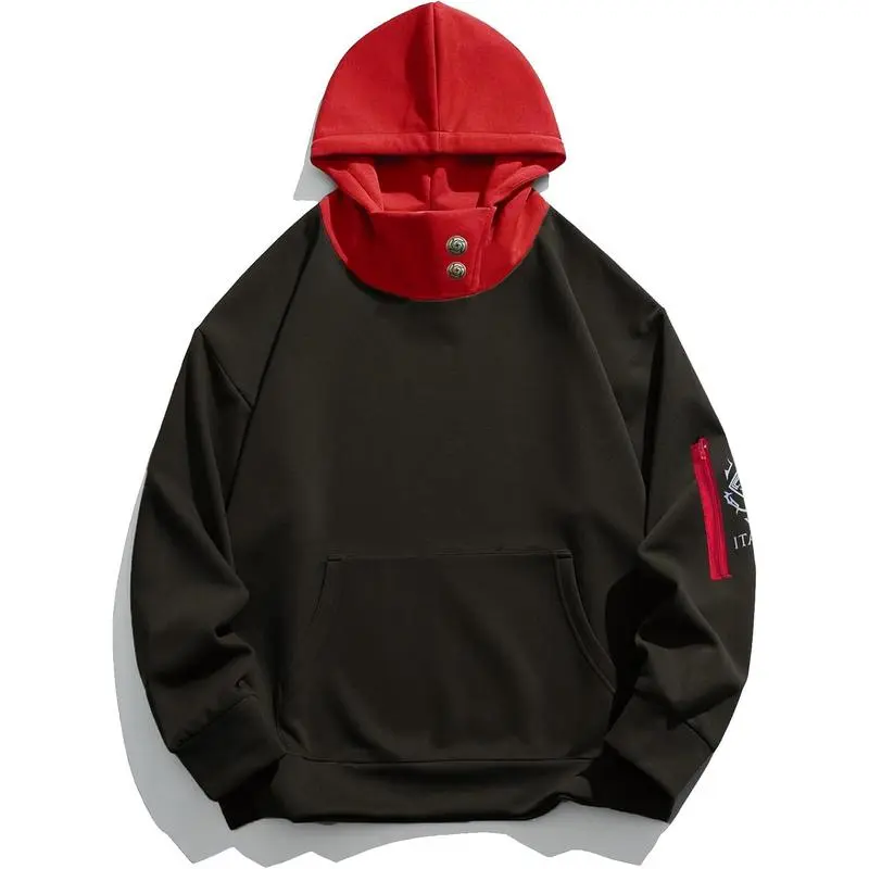 Unisex Anime Hoodie Cosplay Costume Men Black 3D Novelty Hooded Sweatshirt Pullover Jacket Outerwear Coat Women