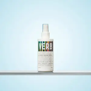glossy shine spray with heat protection | a shine-boosting spray