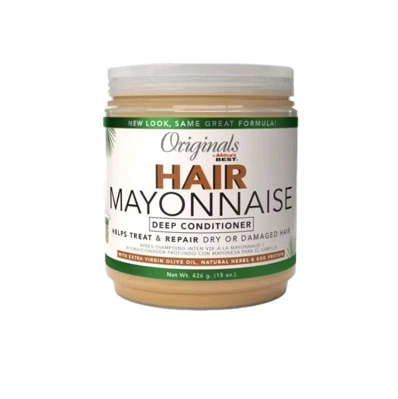 Originals by Africa's Best Hair Mayonnaise Deep Conditioner for Dry Damaged Hair 15 oz with Extra Virgin Olive Oil Natural Herbs & Egg Protein
