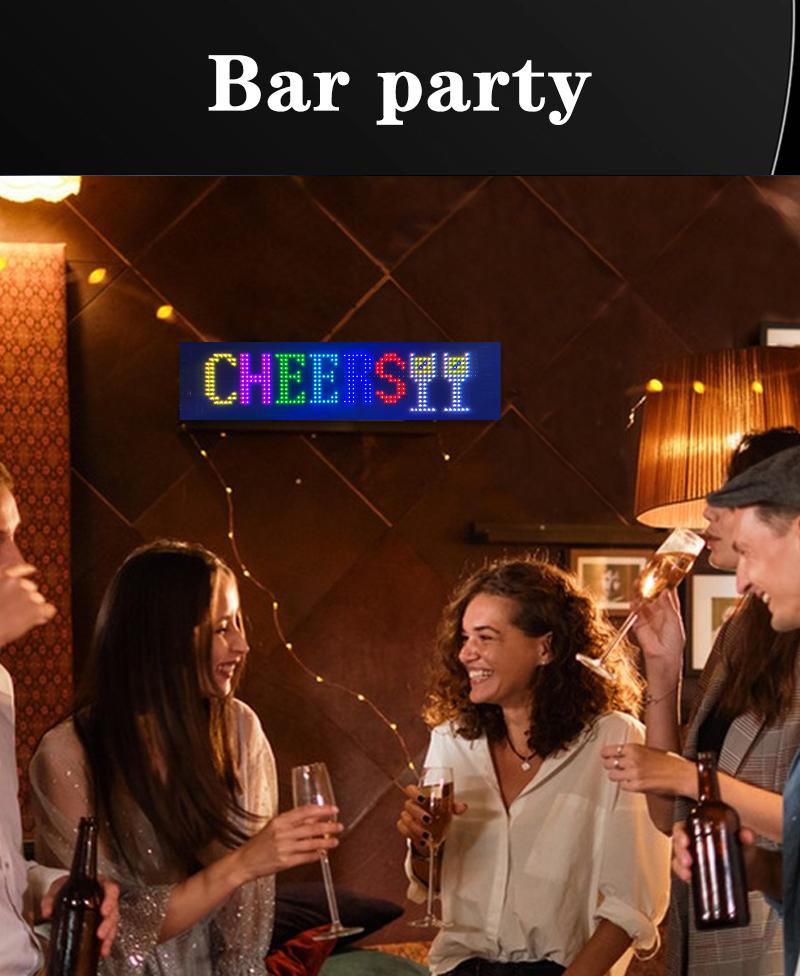 Noahtec Flexible USB 5V LED Store Sign with Bluetooth App Control Custom Text Pattern Animation Programmable Display for Store Car Bar Hotel IP66 Waterproof