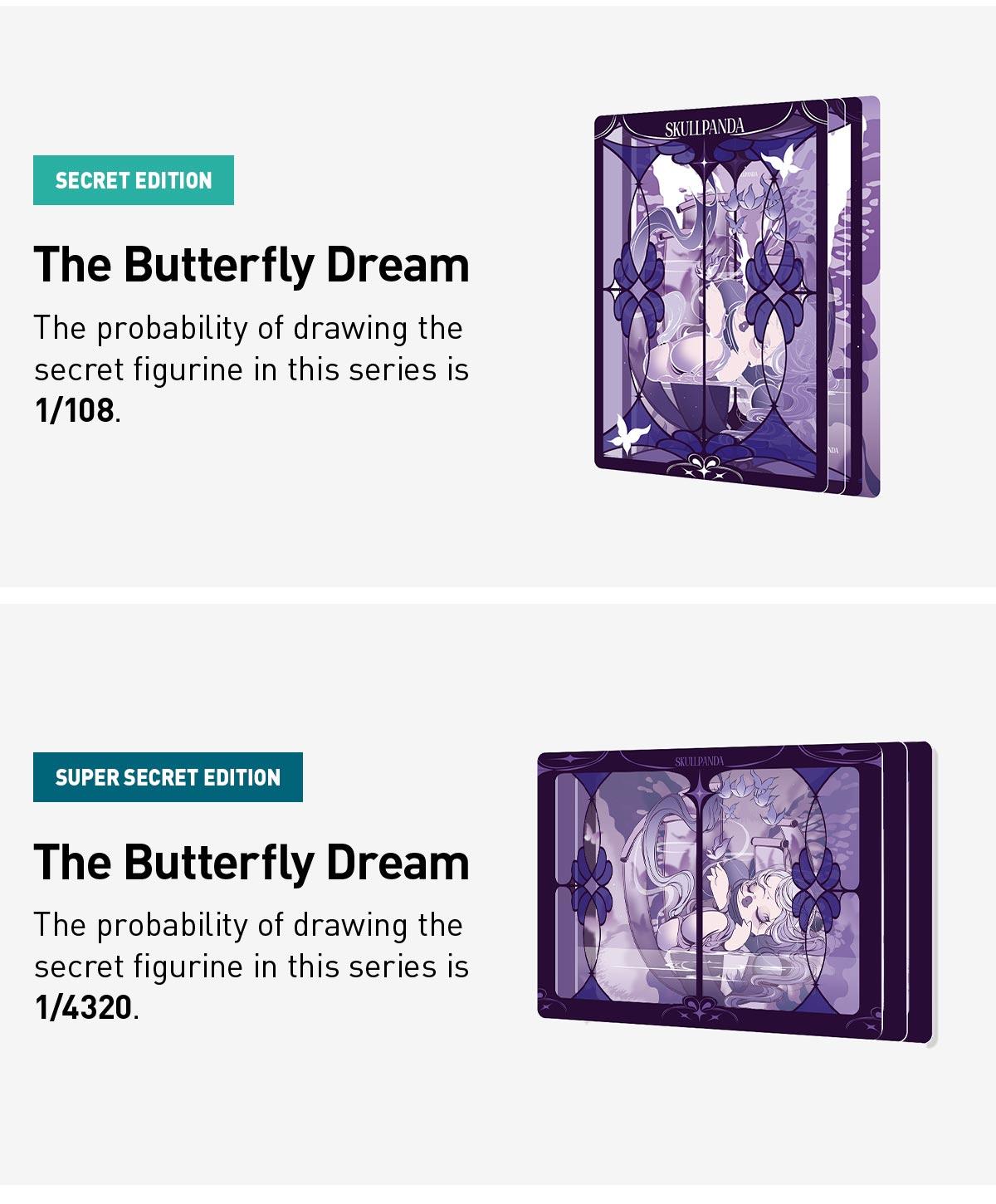 POP MART SKULLPANDA The Mirage Series Figures Art Collection Cards