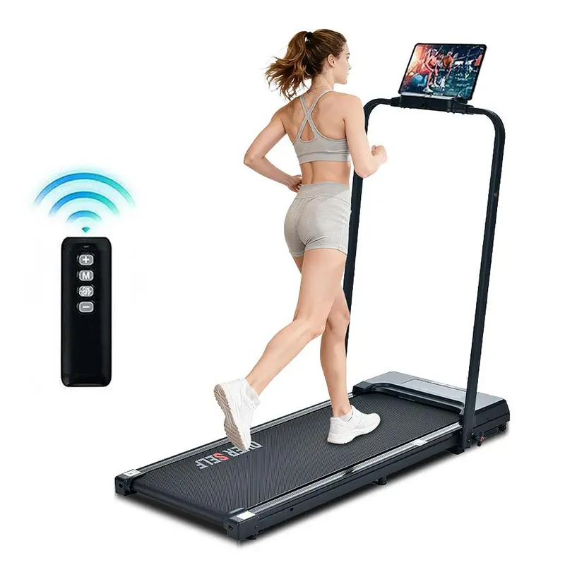 OVER SELF 2-in-1 Foldable Treadmill - Walk/Roll Function, Remote Control, Adjustable Incline, Low Noise, Portable Compact Design, Indoor Home Gym Cardio Equipment, Caminadora, DealsForYouDays
