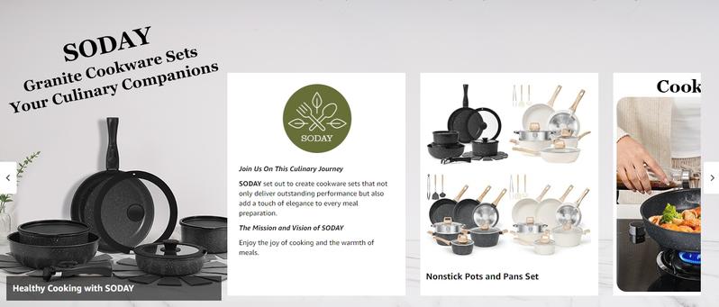 SODAY 15pcs Pots and Pans Set Non Stick, Cookware Sets with Detachable Handle, Nonstick RV Kitchen Cooking Set Removable Handles, Oven Safe,Stackable, Frying, Kitchenware,stock up on specials,Valentines Day gifts