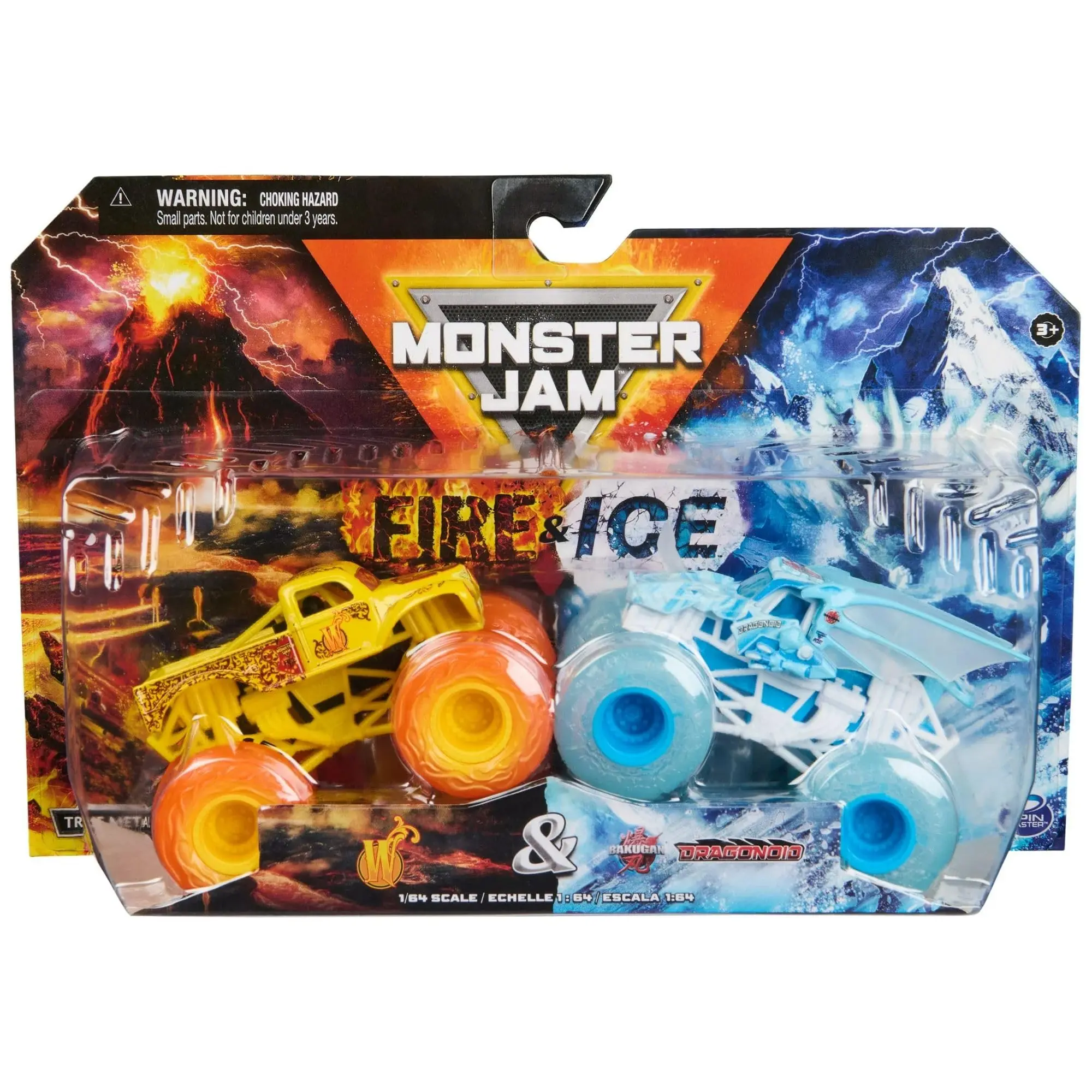 Monster Jam Fire & Ice (W / Dragonoid)