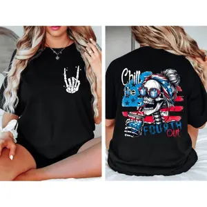 Graphic Tees 4th of July Shirt, USA Shirt, Funny 4th of July Shirt, Retro American Flag Shirt, Independence Day Shirt,USA Tee Breathable Fabric