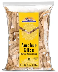Rani Amchur (Mango) Dried Whole Slices Spice 3.5oz (100g) ~ All Natural, Indian Origin | No Color | Gluten Friendly | Vegan | NON-GMO | Kosher | No Salt or fillers