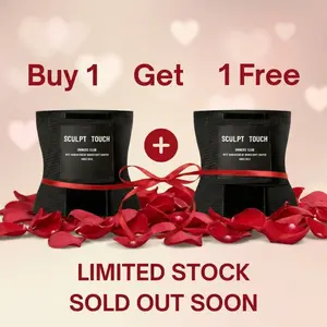 Sculpt Touch Buy1Get1 Free Hourglass Girdle Duo Belt - Waist Trainer for Women Hook And Loop Strong Tummy Control Comfortable & Breathable