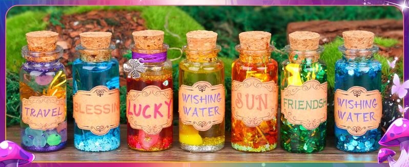 Alritz Magic Potion Kit for Kids DIY Art & Craft Set with 20 Bottles Wizard Dress-Up Toy for Girls and Boys Ages 6+ Perfect for Birthday Gifts Christmas Halloween Party Favors Assortment & Goodie Bag Stuffers