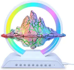 Sleep Aid White Noise Sound Machine with RGB Ambient Night Lighting Lamp, Bluetoth Music Sync Speaker for Bedroom, Gifts for Teenage