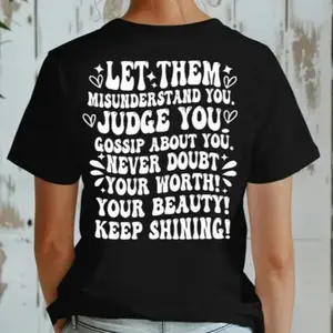 Let Them Inspirational Affirmation crewneck t-shirt