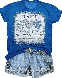 We Wear Blue for Autism Awareness Shirt, Accept Understand Love Tee, Neurodiversity Inclusion Gift XBP