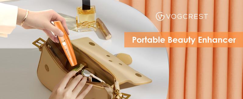 Vogcrest Eyebrow & Facial trimmer，Hair Remover Women's Portable 2-in-1 Electric Shaver with Type-C Charging LED Light Comfortable Grooming